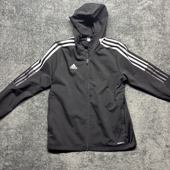 Adidas Aeroready Jacket Kids 11-12 Medium M Athleisure Full Zip - Picture 1 of 6